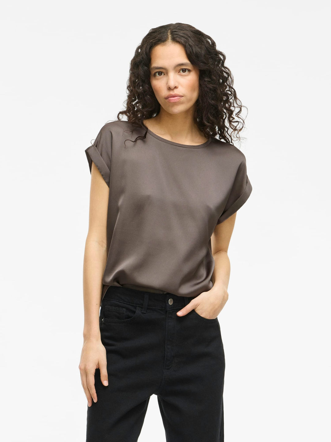 Vila Elette blouse taupe – dames