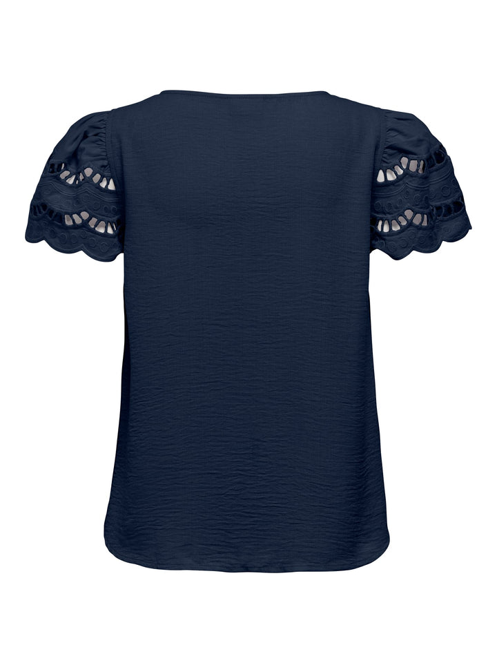 Jacqueline de Yong Hannah top navy – dames