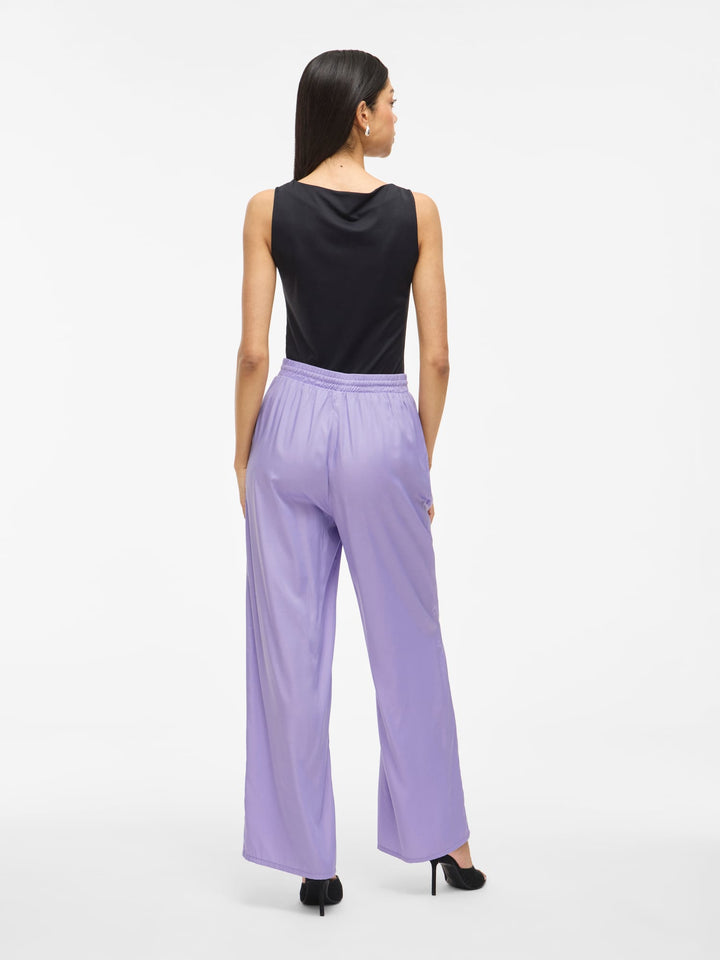 Vila VIBOLIS HW PANTS/1 paars – dames lange broek