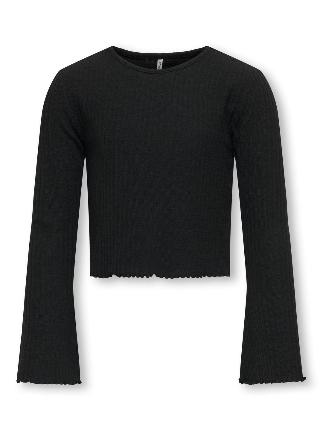 Kids Only Kognella L/S Flared Sleeve Top Zwart – meisjes
