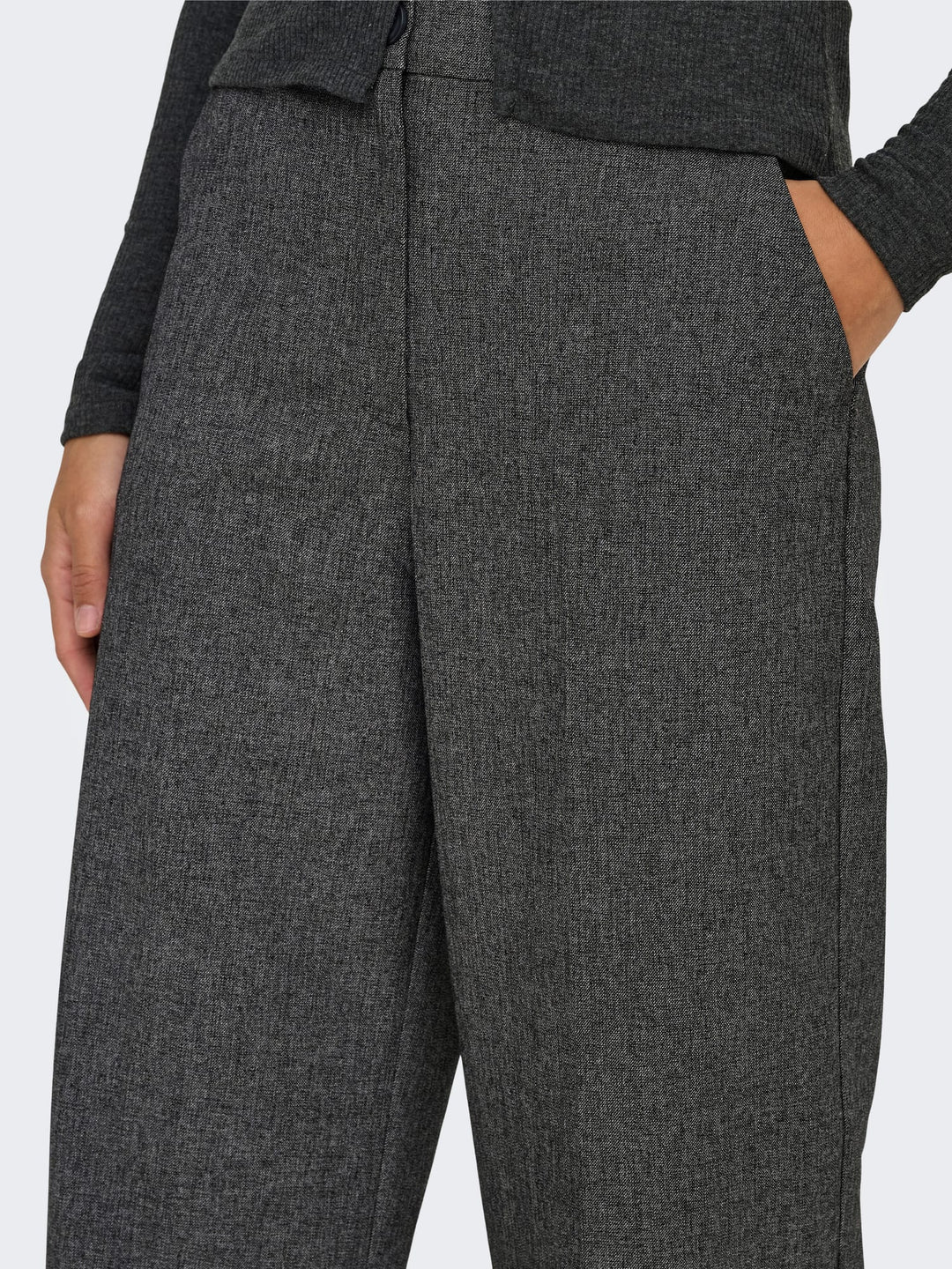 Jacqueline de Yong Bloom lange broek antraciet – dames - L32