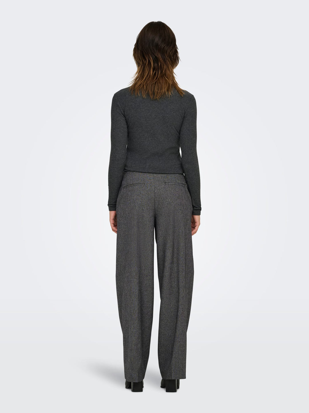Jacqueline de Yong Bloom lange broek antraciet – dames - L32