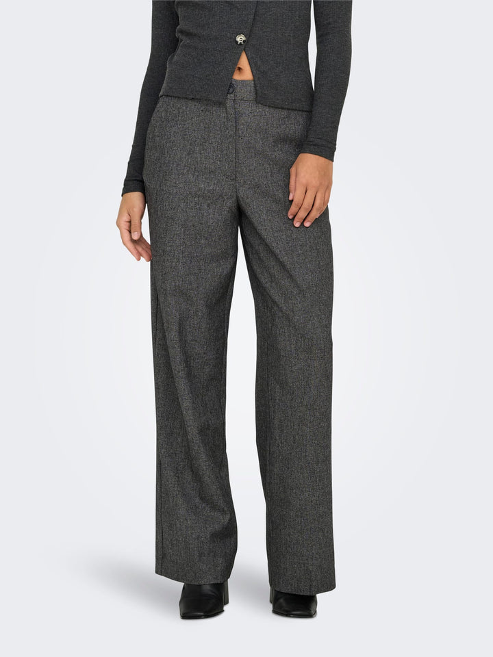 Jacqueline de Yong Bloom lange broek antraciet – dames - L32