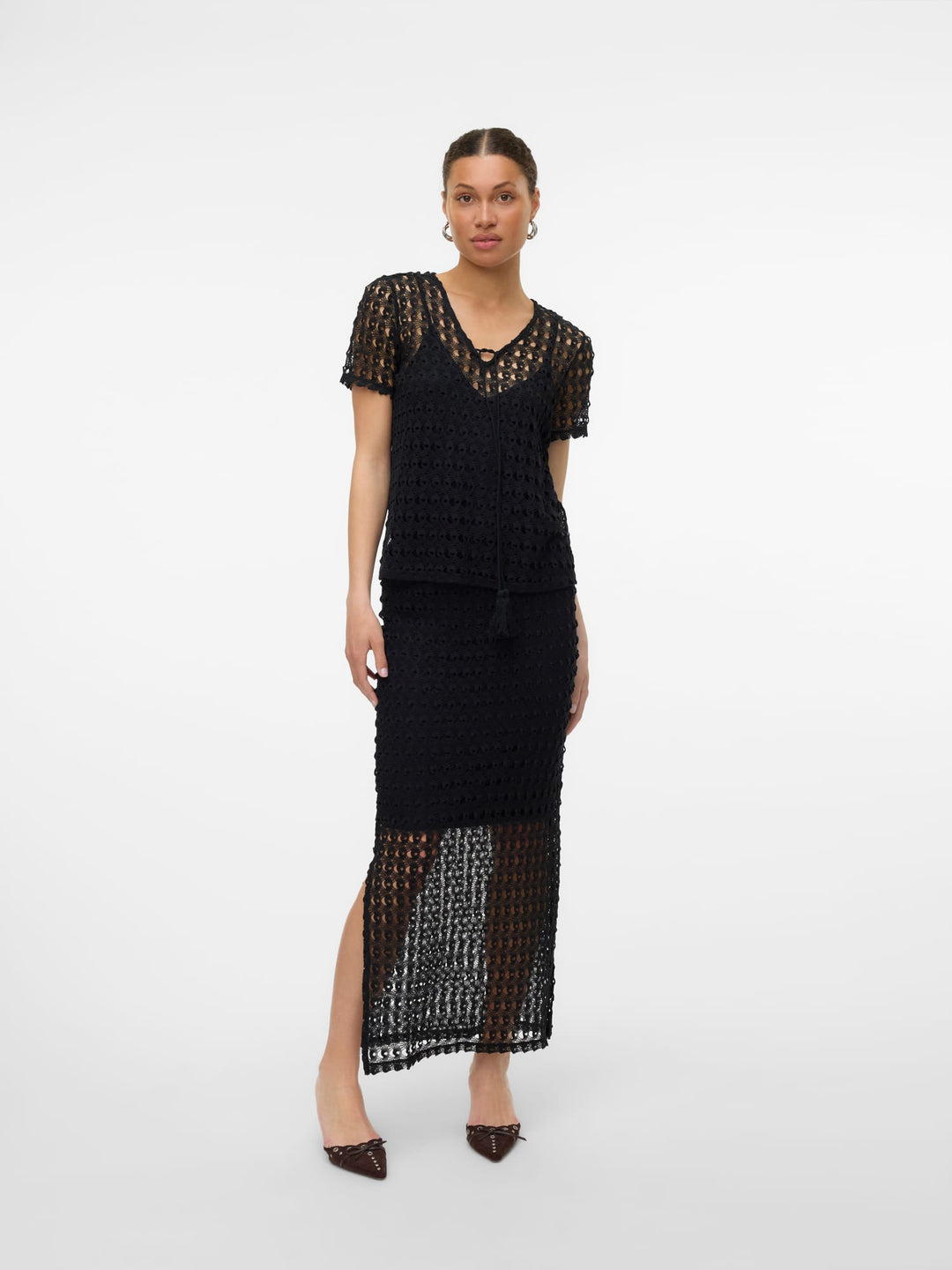 VERO MODA Dylie maxi rok zwart - dames