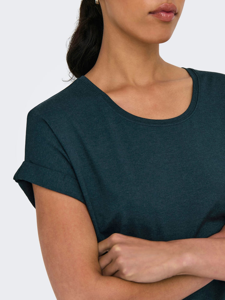 Only ONLMOSTER S/S O-NECK TOP NOOS JRS – dames t-shirt navy