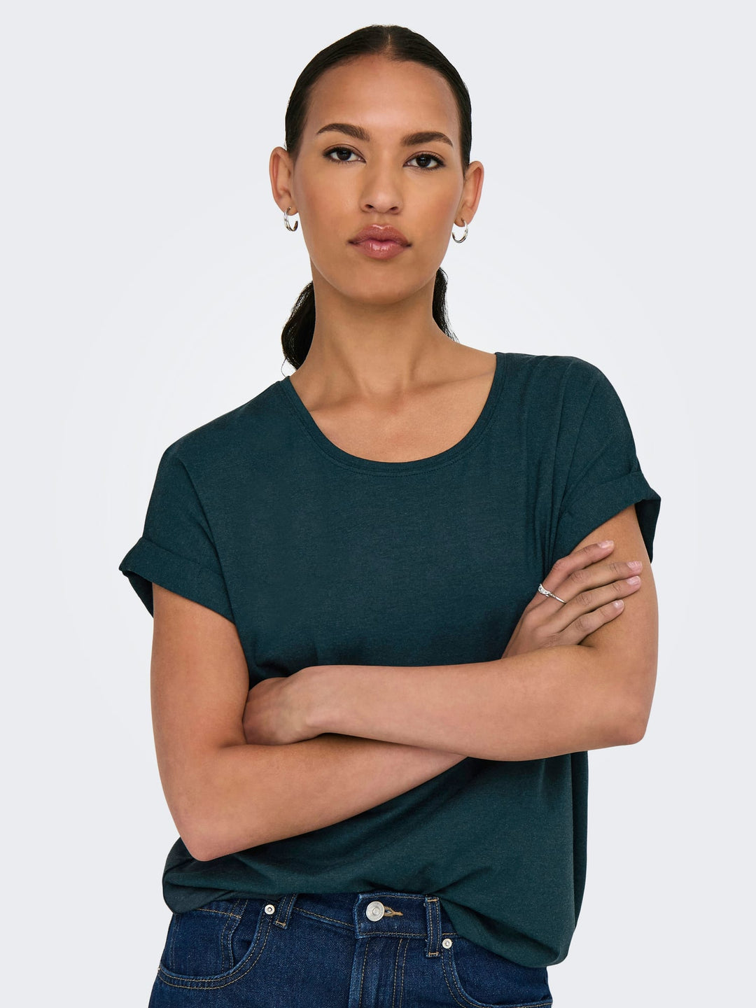 Only ONLMOSTER S/S O-NECK TOP NOOS JRS – dames t-shirt navy