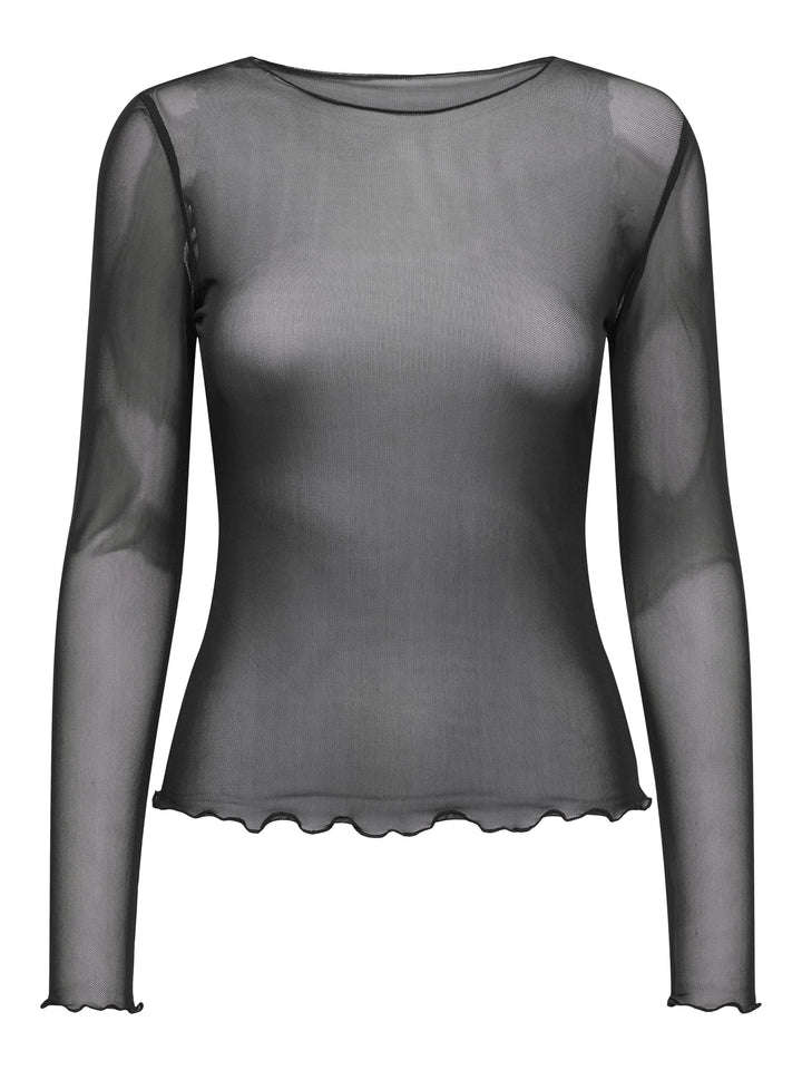 Jacqueline de Yong 15356004 Elsa T-shirt l/m dames - zwart