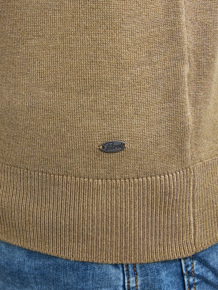 Petrol men M-3050-KWC207 trui camel – heren
