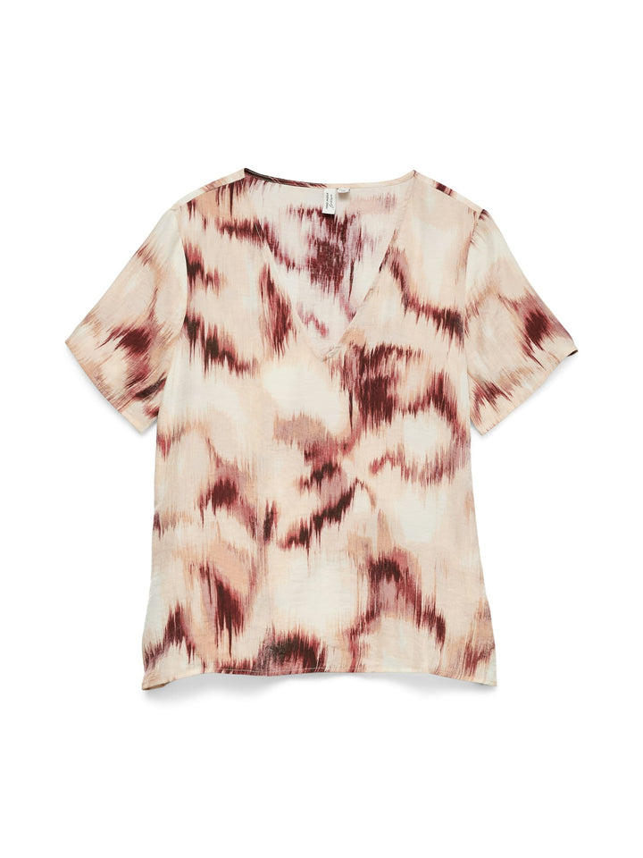 VERO MODA Katerina top ecru dessin – dames