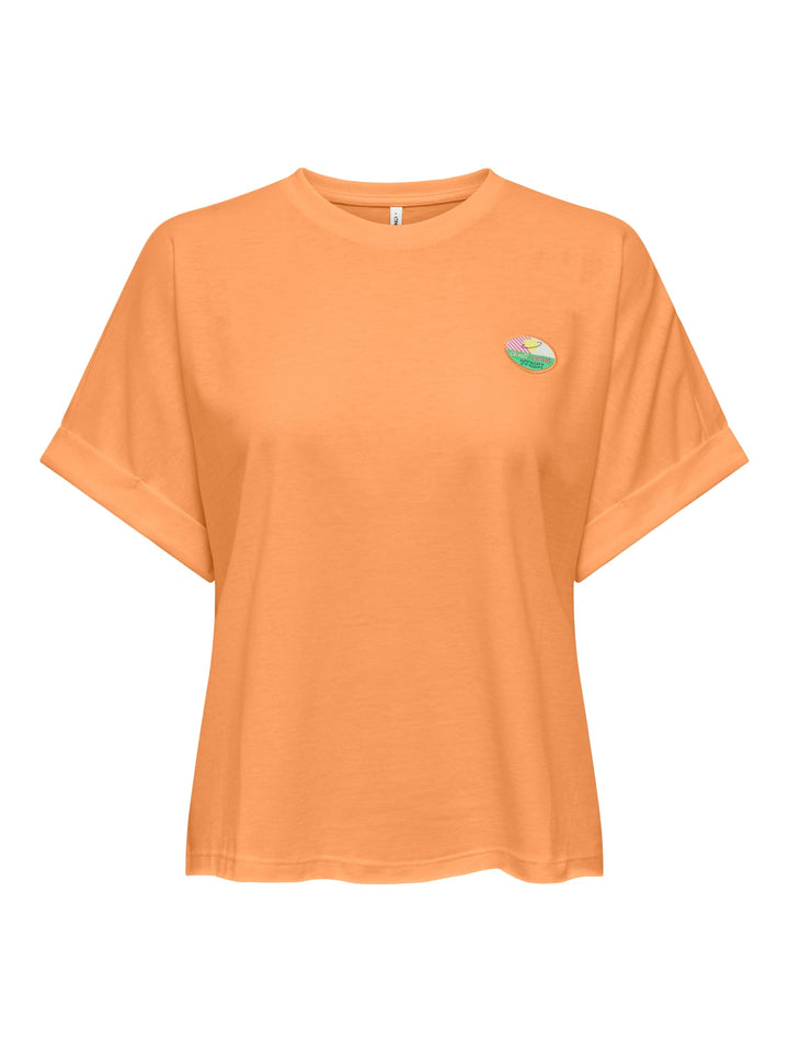 Only Minna t-shirt oranje – dames