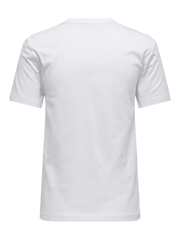 Only 15367568 lita t-shirt k/m dames off-white