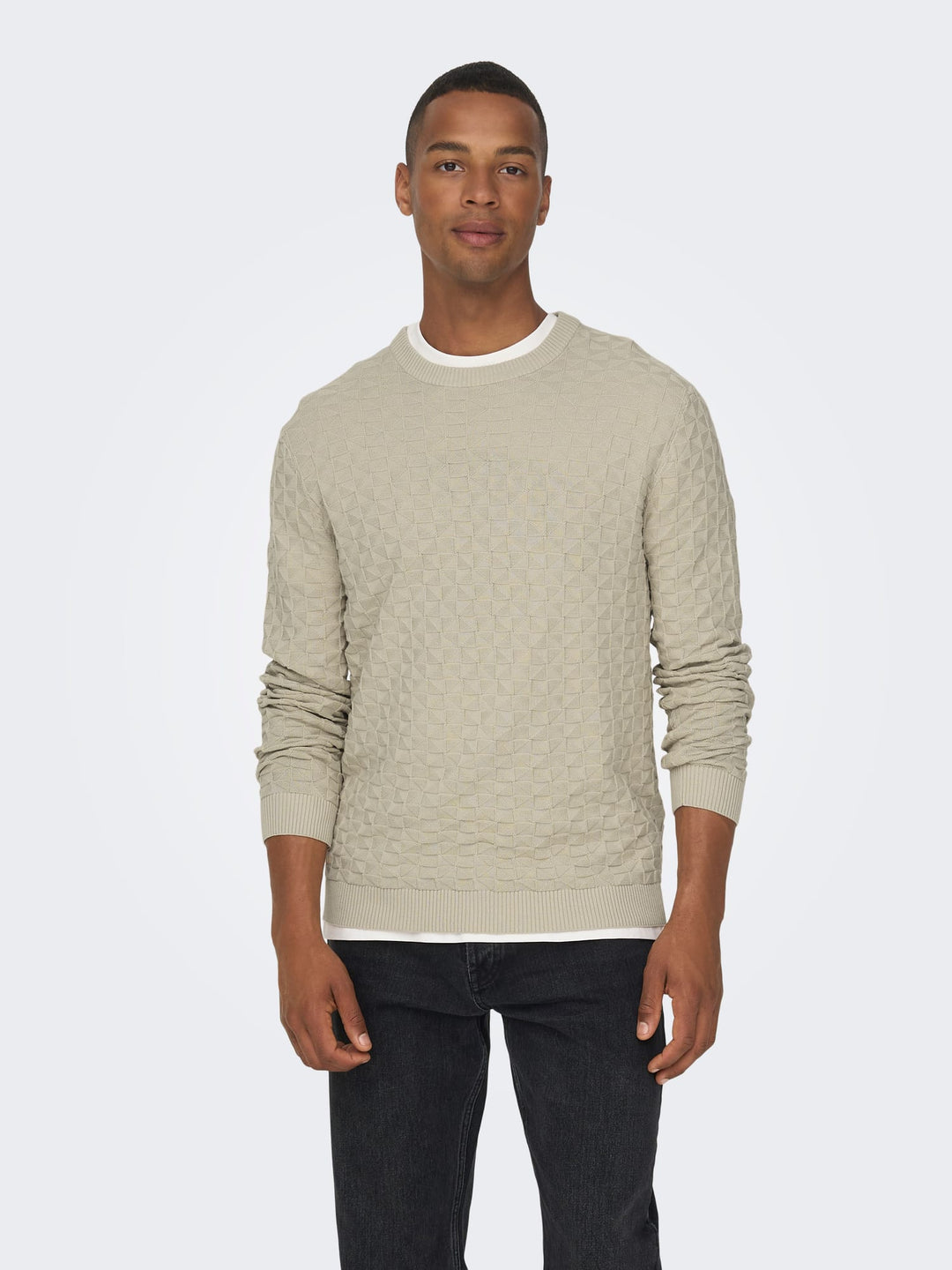 ONLY & SONS Kalle trui beige – heren