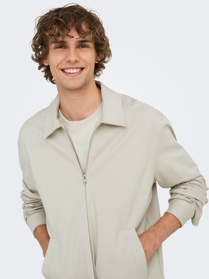 ONLY &amp; SONS 22034236 Jakes vest sweat beige – heren