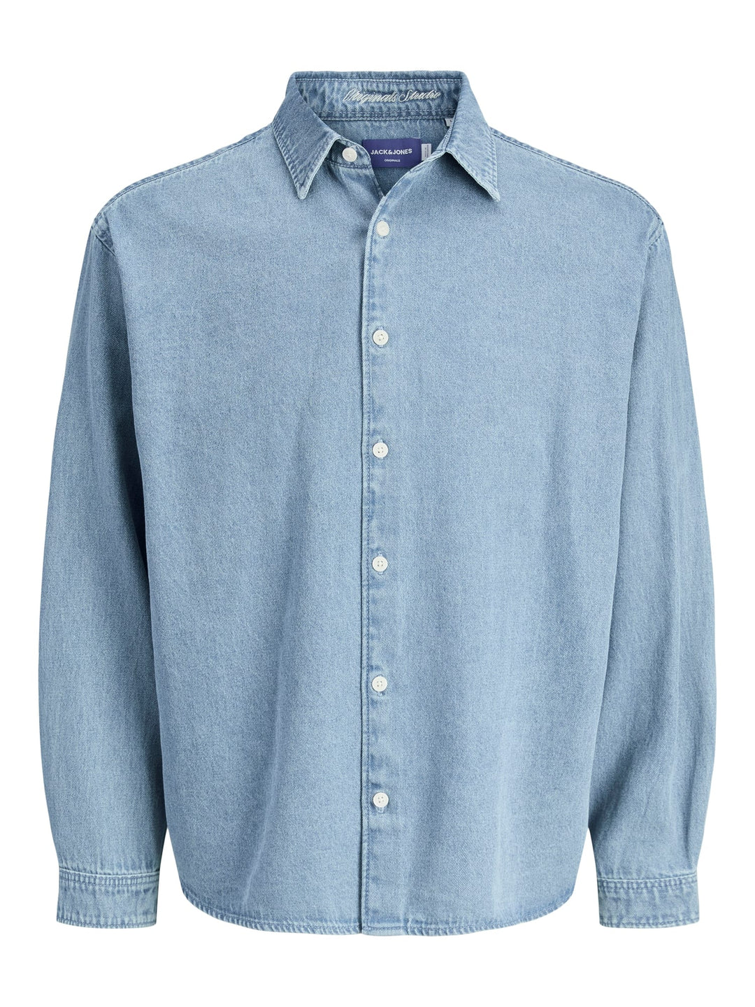 Jack & Jones 12282775 Norrebro overhemd l/m denim heren blue denim