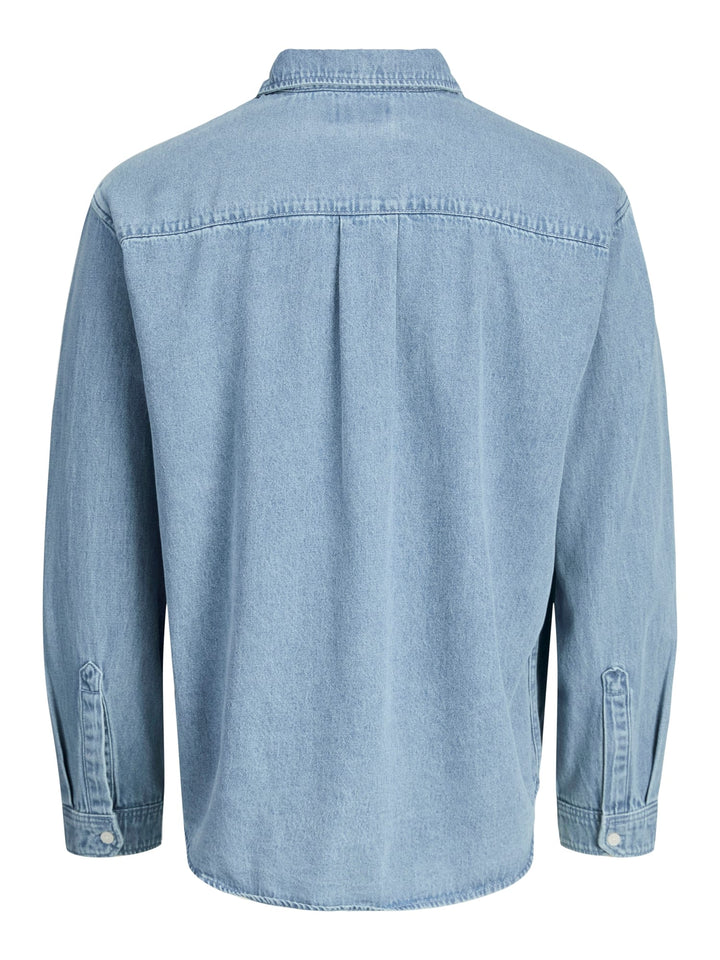 Jack &amp; Jones 12282775 Norrebro overhemd l/m denim heren blue denim