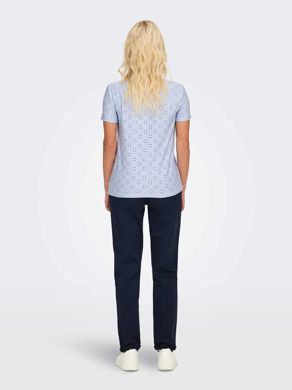 Jacqueline de Yong Cathinka lichtblauw T-shirt dames