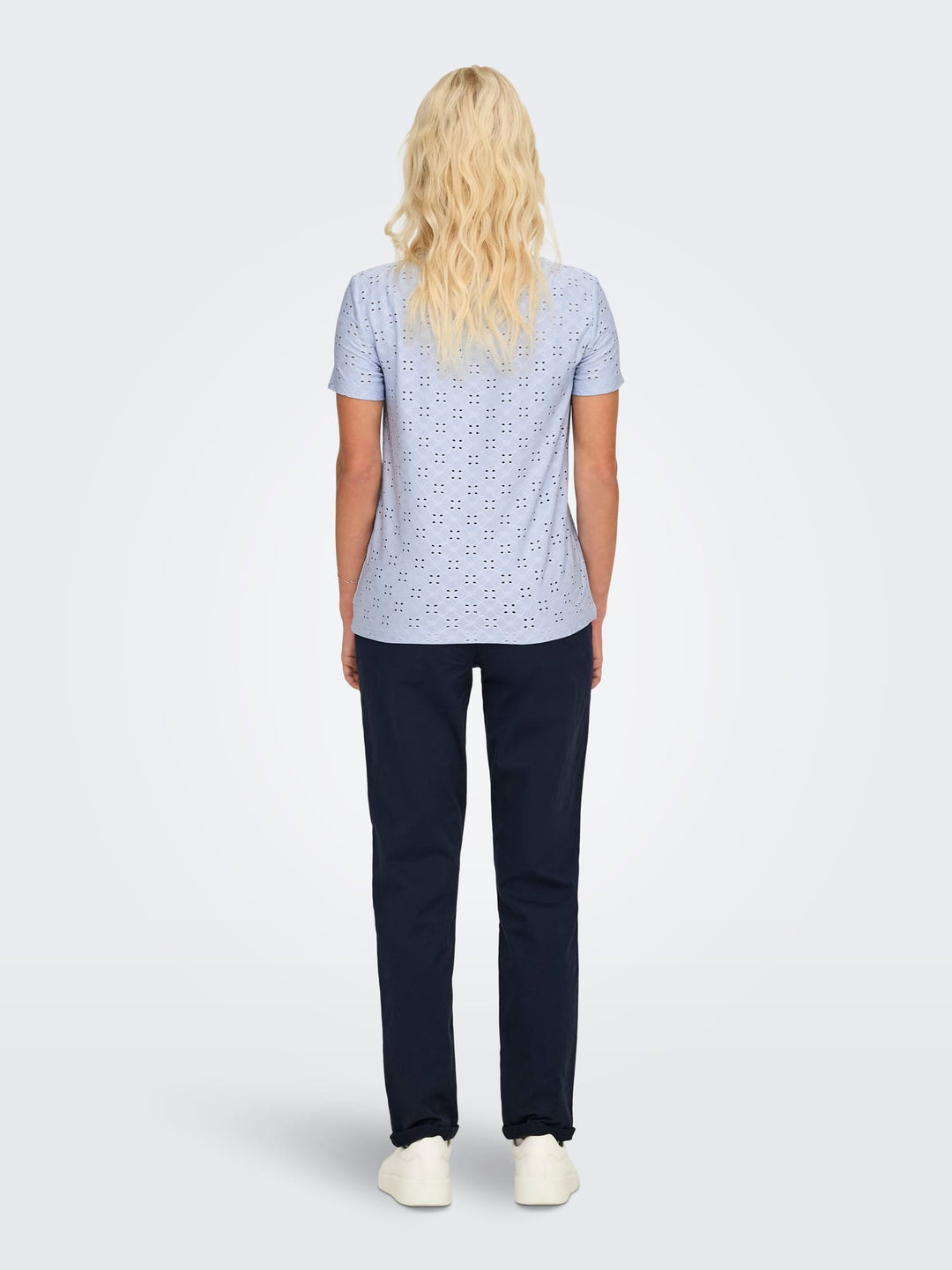 Jacqueline de Yong Cathinka lichtblauw T-shirt dames