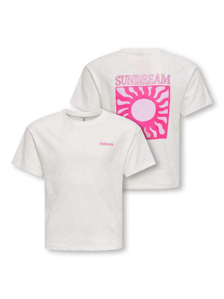 Kids Only T-shirt off-white – meisjes