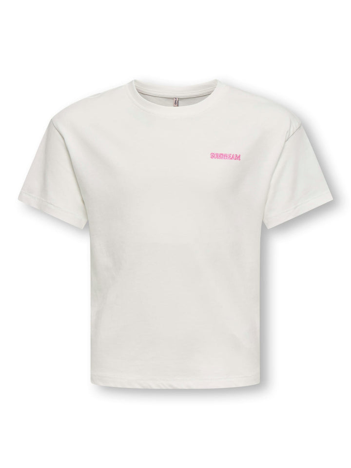 Kids Only T-shirt off-white – meisjes