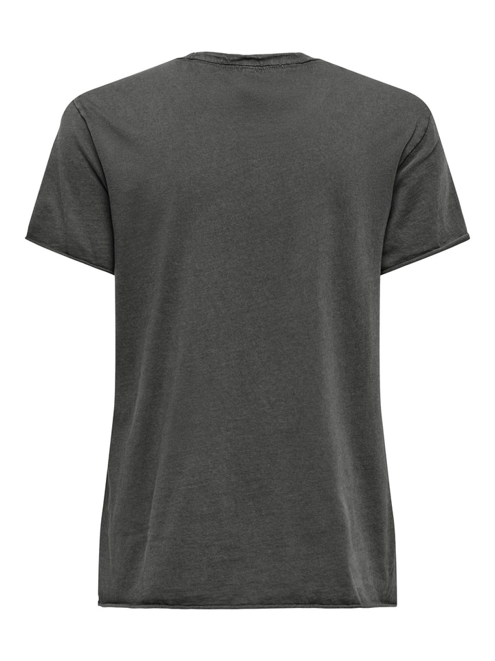 Only 15215721 Lucy t-shirt k/m dames – steel