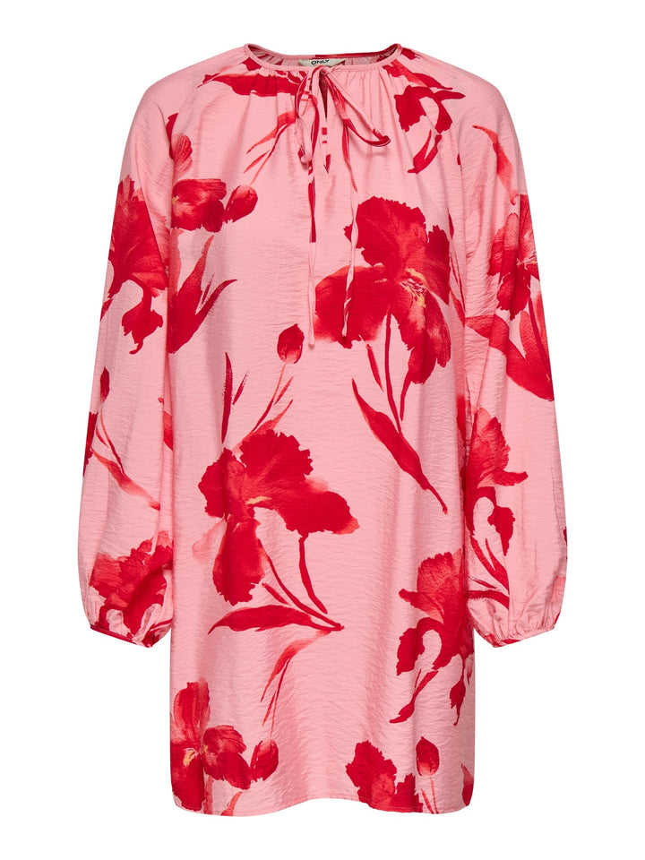 Only Hyaci jurk kort dames roze dessin