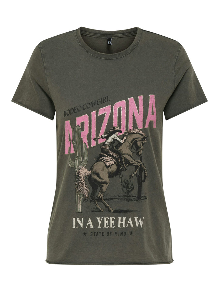 Only 15215721 Lucy T-shirt antraciet – dames
