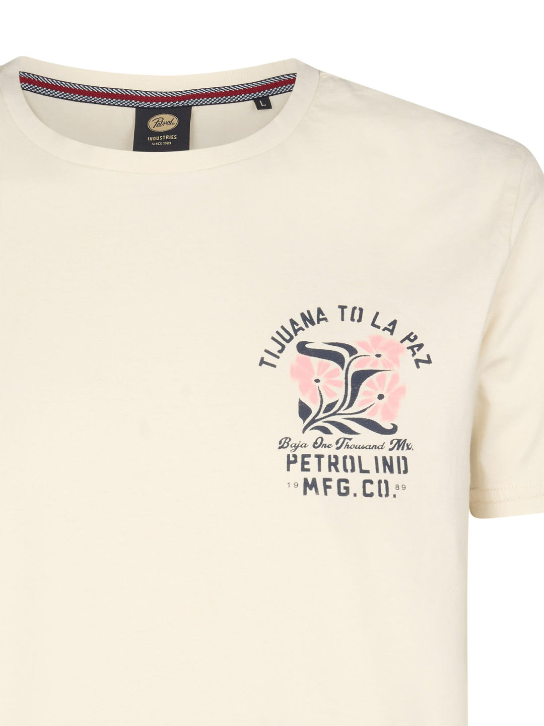 Petrol men M-1060-TSR625 t-shirt ecru – heren