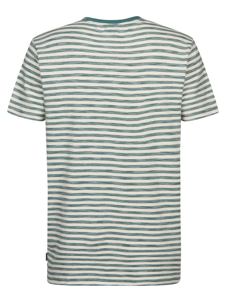 Petrol men M-1060-TSR674 t-shirt groen dessin – heren