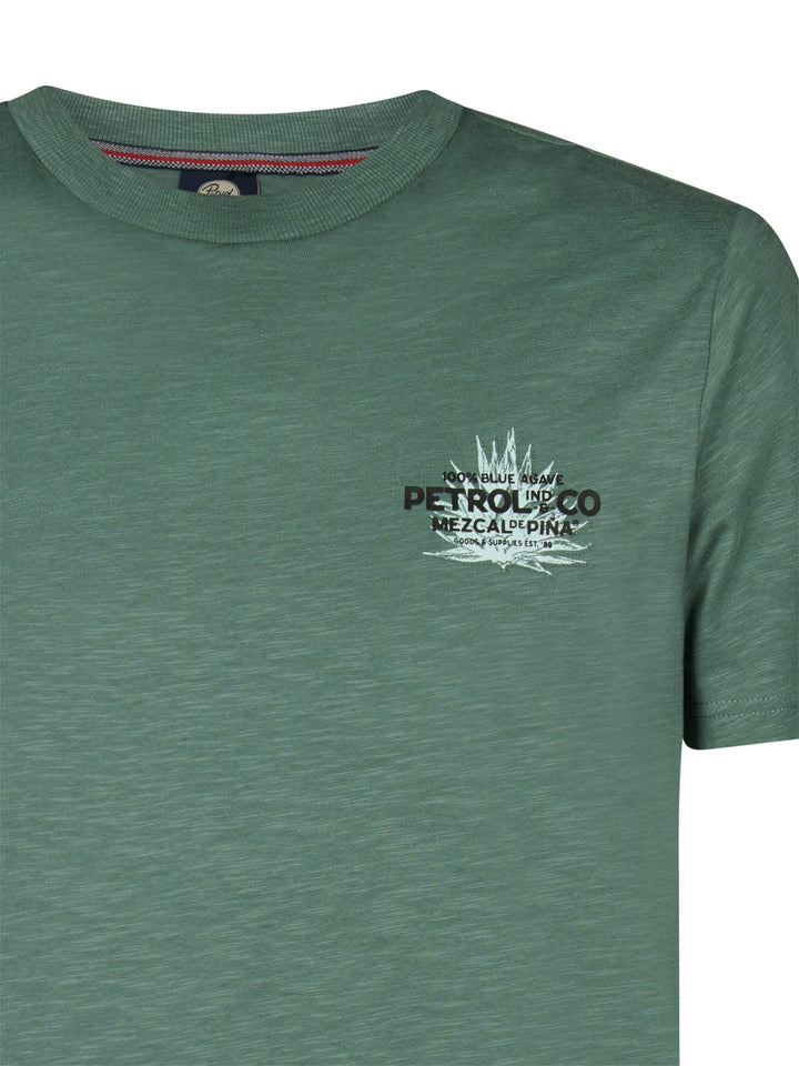 Petrol men M-1060-TSR744 t-shirt oud groen – heren