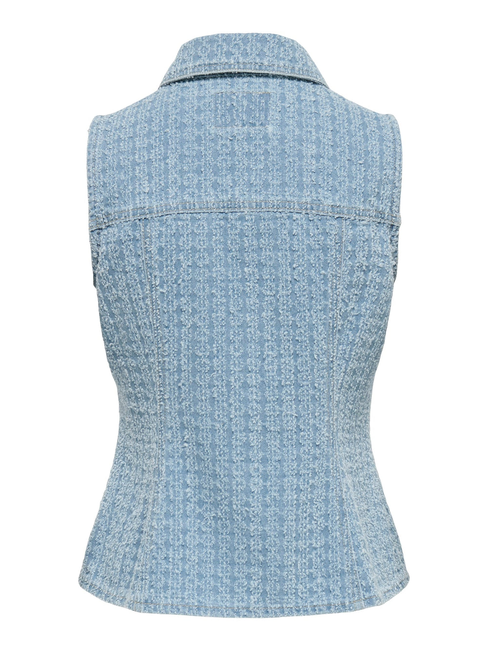 Only ONLTYLAR S/L DNM BOUCLE WAISTCOAT – gilet denim dames - Lichtblauw