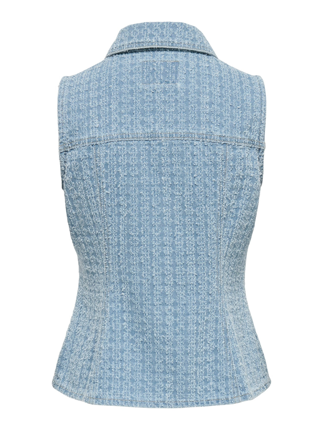 Only ONLTYLAR S/L DNM BOUCLE WAISTCOAT – gilet denim dames - Lichtblauw