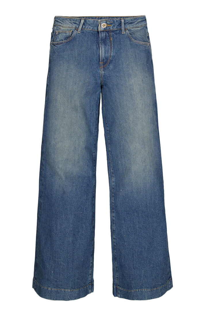 Garcia woman 249 Celia wide jeans bootcut – dames - Blue Denim