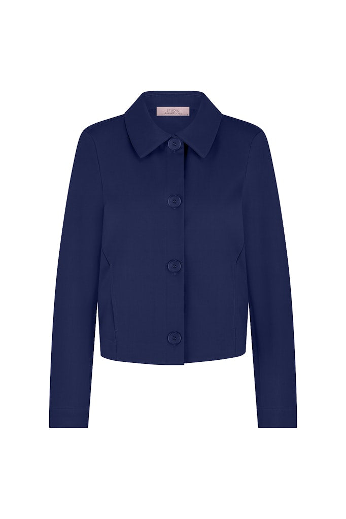 Studio Anneloes Hilly bonded jacket – damesjack blauw