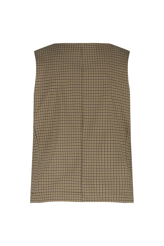 Studio Anneloes 13090 vest gebreid dames bruin dessin