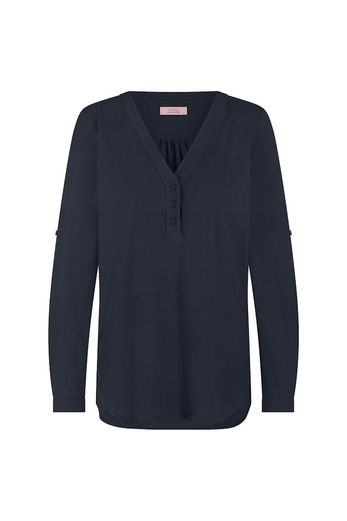 Studio Anneloes Evi blouse navy – dames