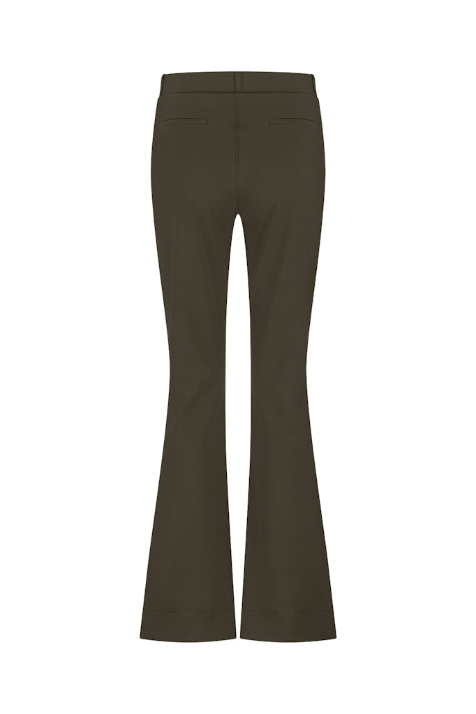 Studio Anneloes flair bonded broek – dames - Army