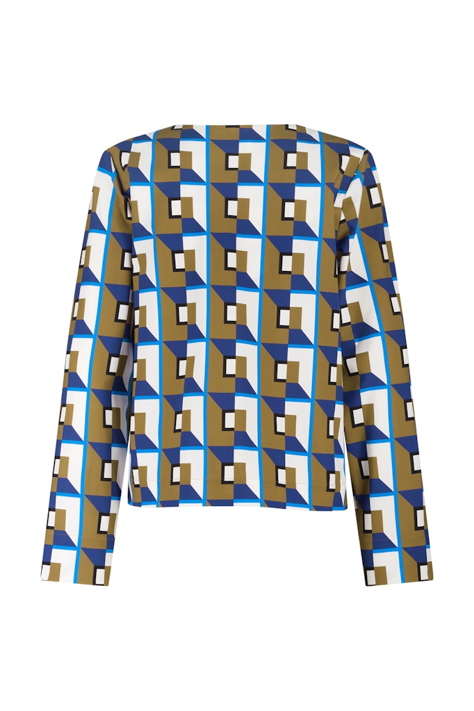 Studio Anneloes Chris graphic top bruin dessin – dames t-shirt
