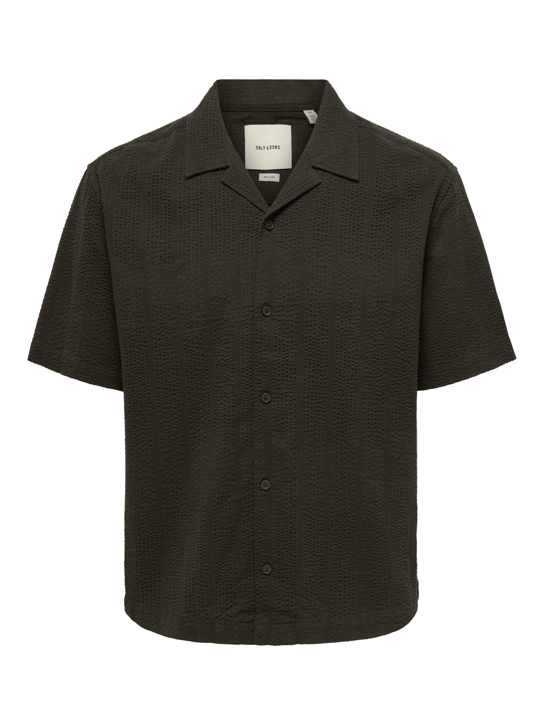 ONLY & SONS Cruz overhemd k/m bruin – heren