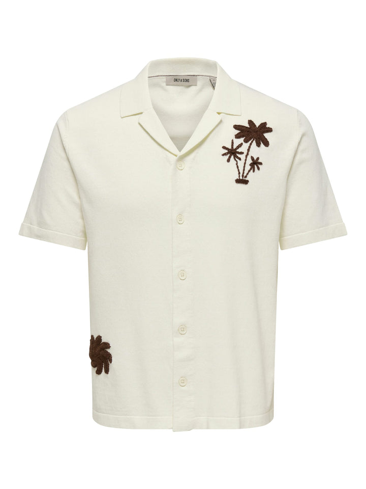 ONLY & SONS 22038017 Milo overhemd k/m off-white – heren