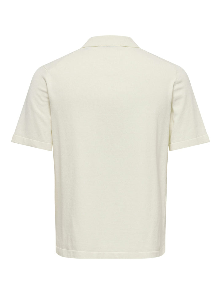 ONLY & SONS Milo overhemd k/m heren – off-white