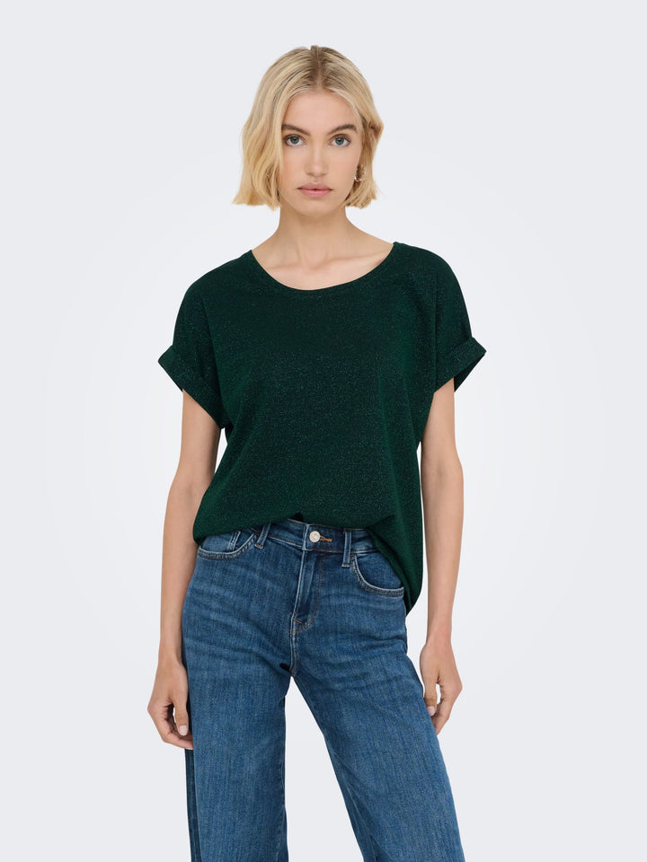 Only 15356991 Moster T-shirt donkergroen – dames