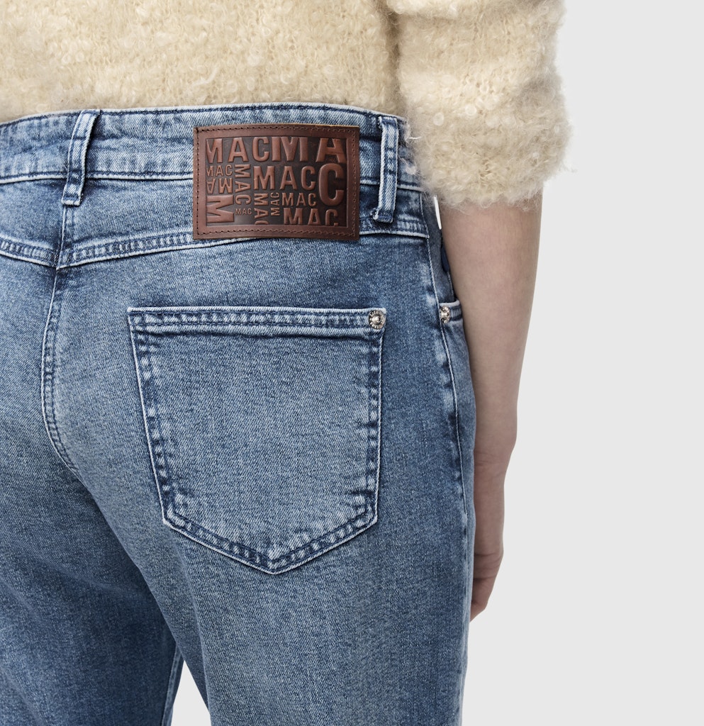 MAC 5818/90 0361L jeans regular-straight fit blue denim – dames