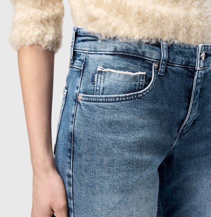 MAC jeans regular-straight fit dames - blue denim