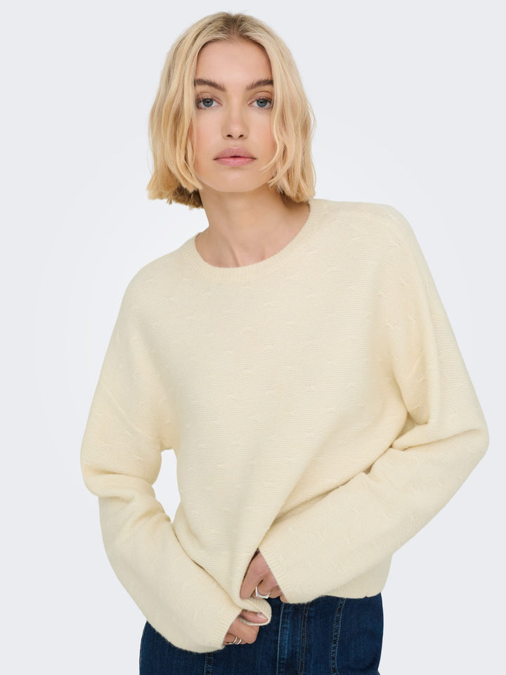 Only 15357499 Katia trui dames off-white