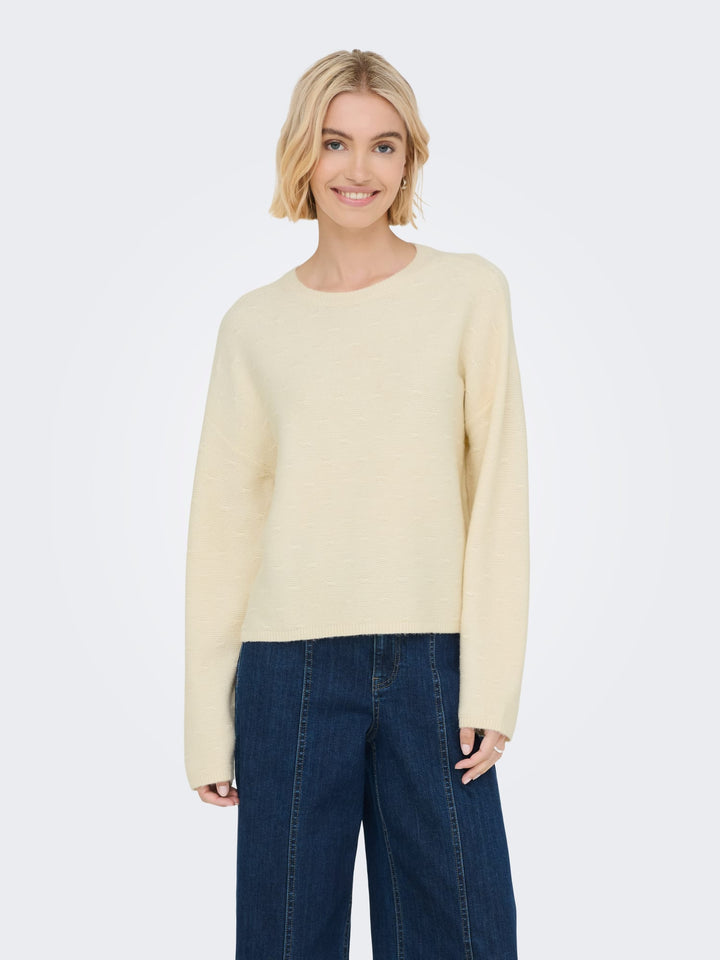 Only 15357499 Katia trui dames off-white