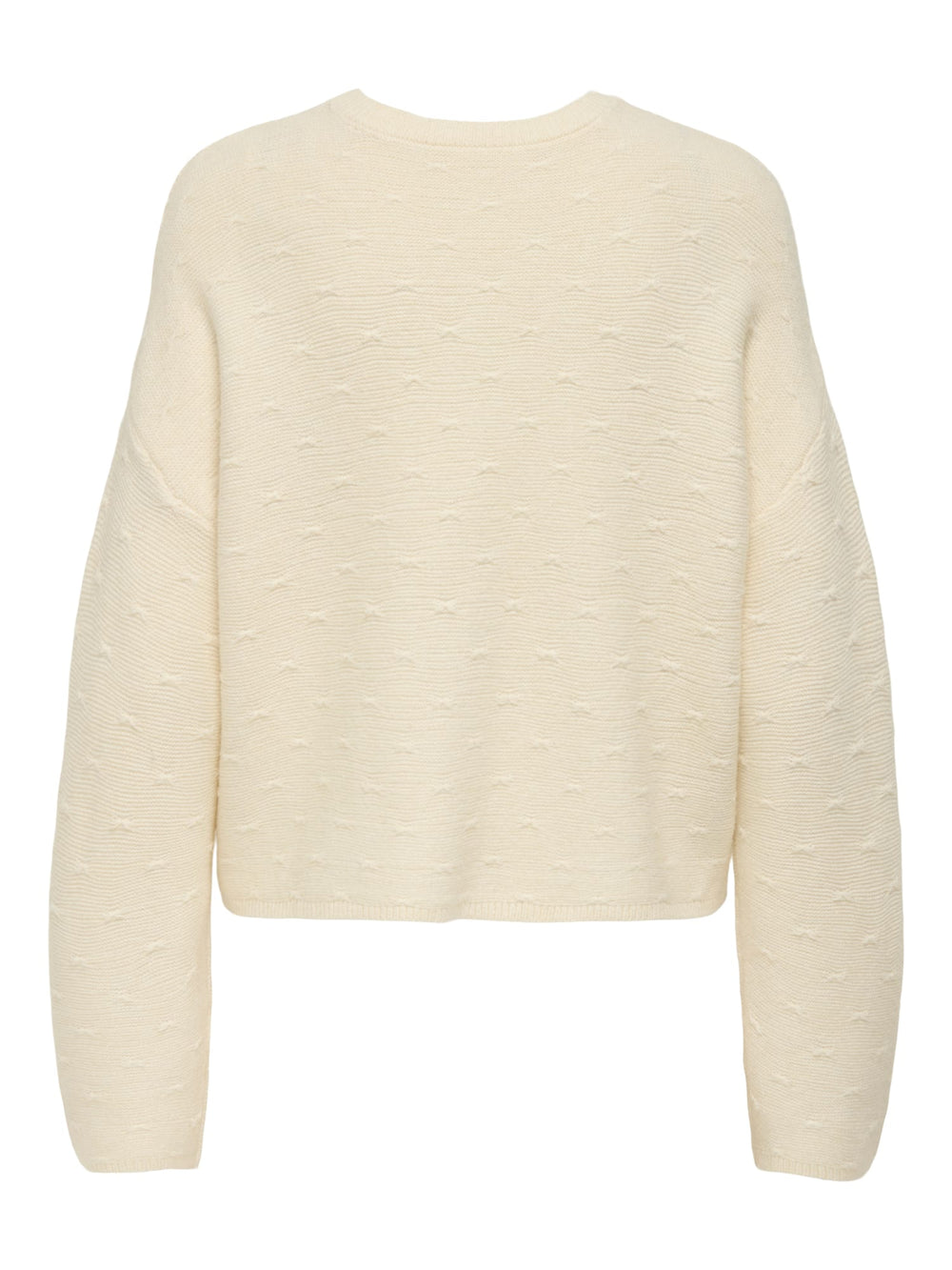 Only gebreide pullover off-white – dames