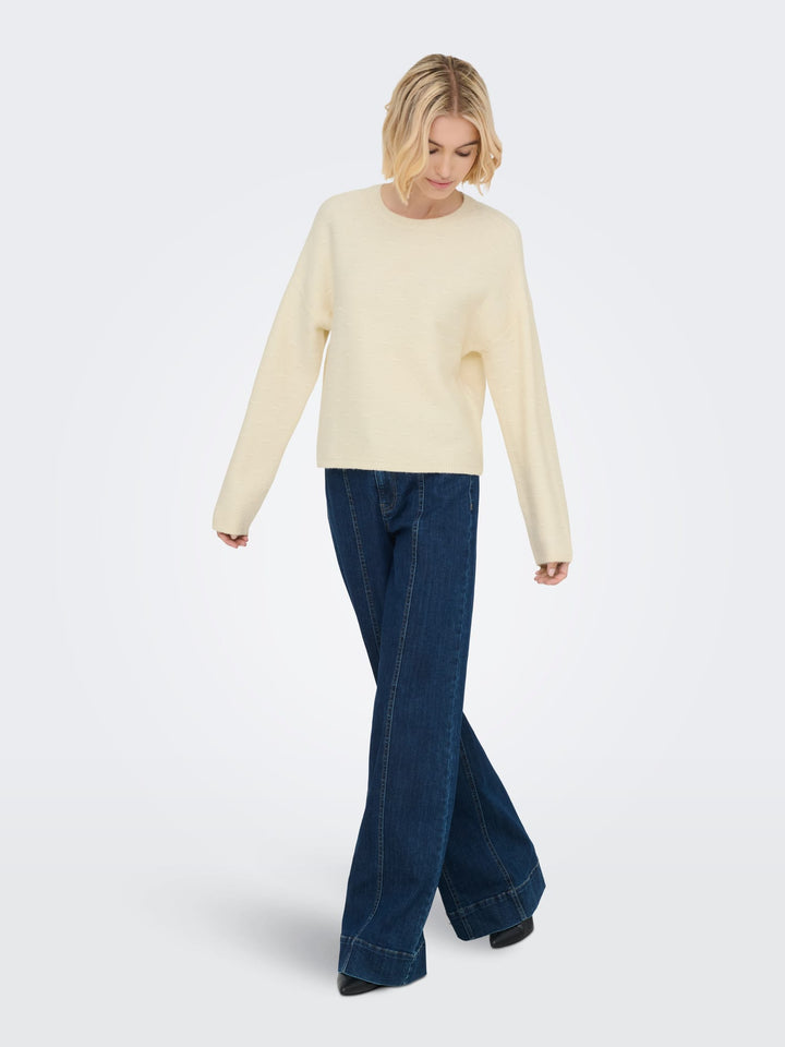 Only 15357499 Katia trui dames off-white