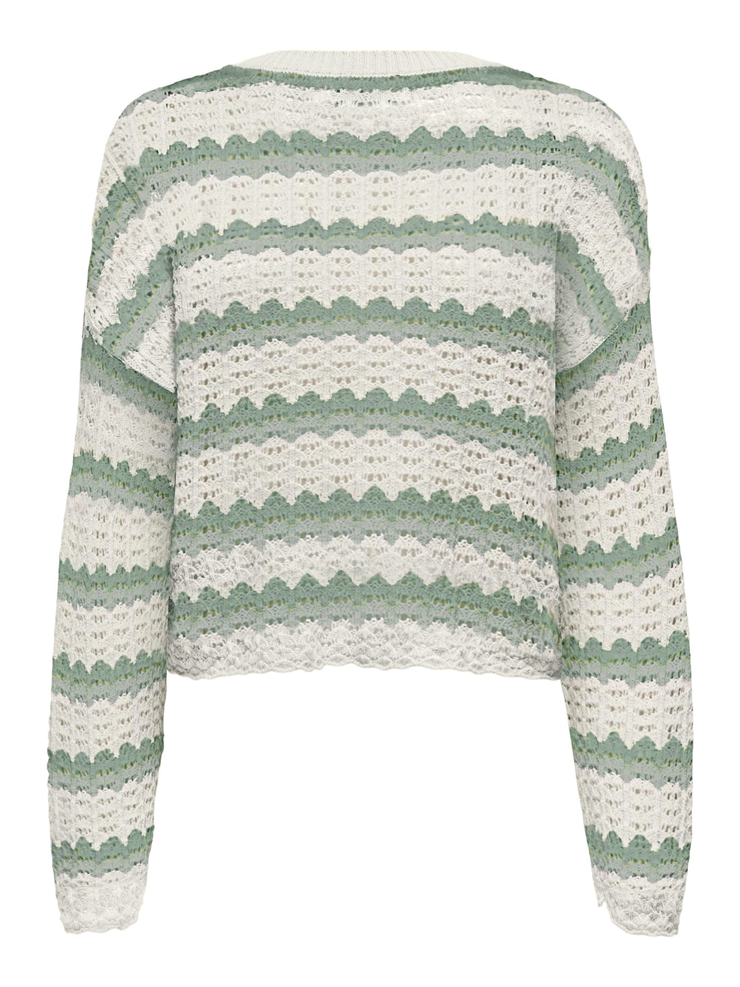 Only Asa trui dames groen dessin – gebreide pullover