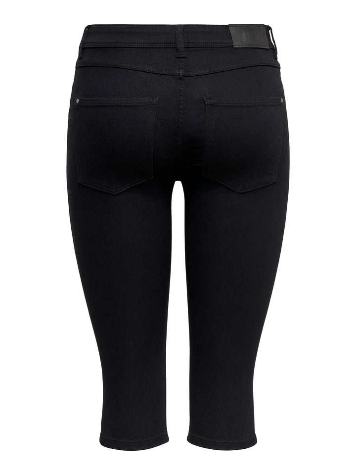Jacqueline de Yong 15200799 Nikki capri denim – dames - Zwart