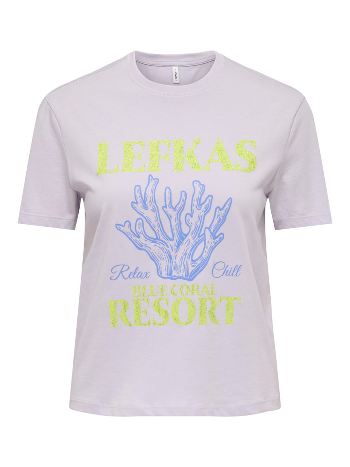 Only Dina T-shirt lila – dames